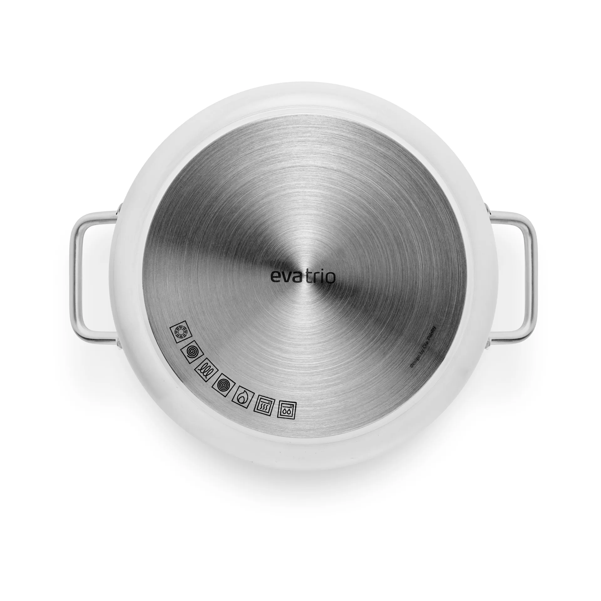 Eva Trio White Line Slip-Let 陶瓷制品 炊具套装 3件, 不锈钢 Eva Solo