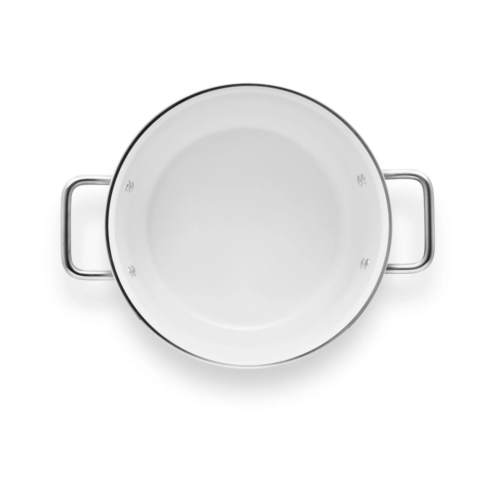 Eva Trio White Line Slip-Let 陶瓷制品 pot, 2.5 L Eva Solo