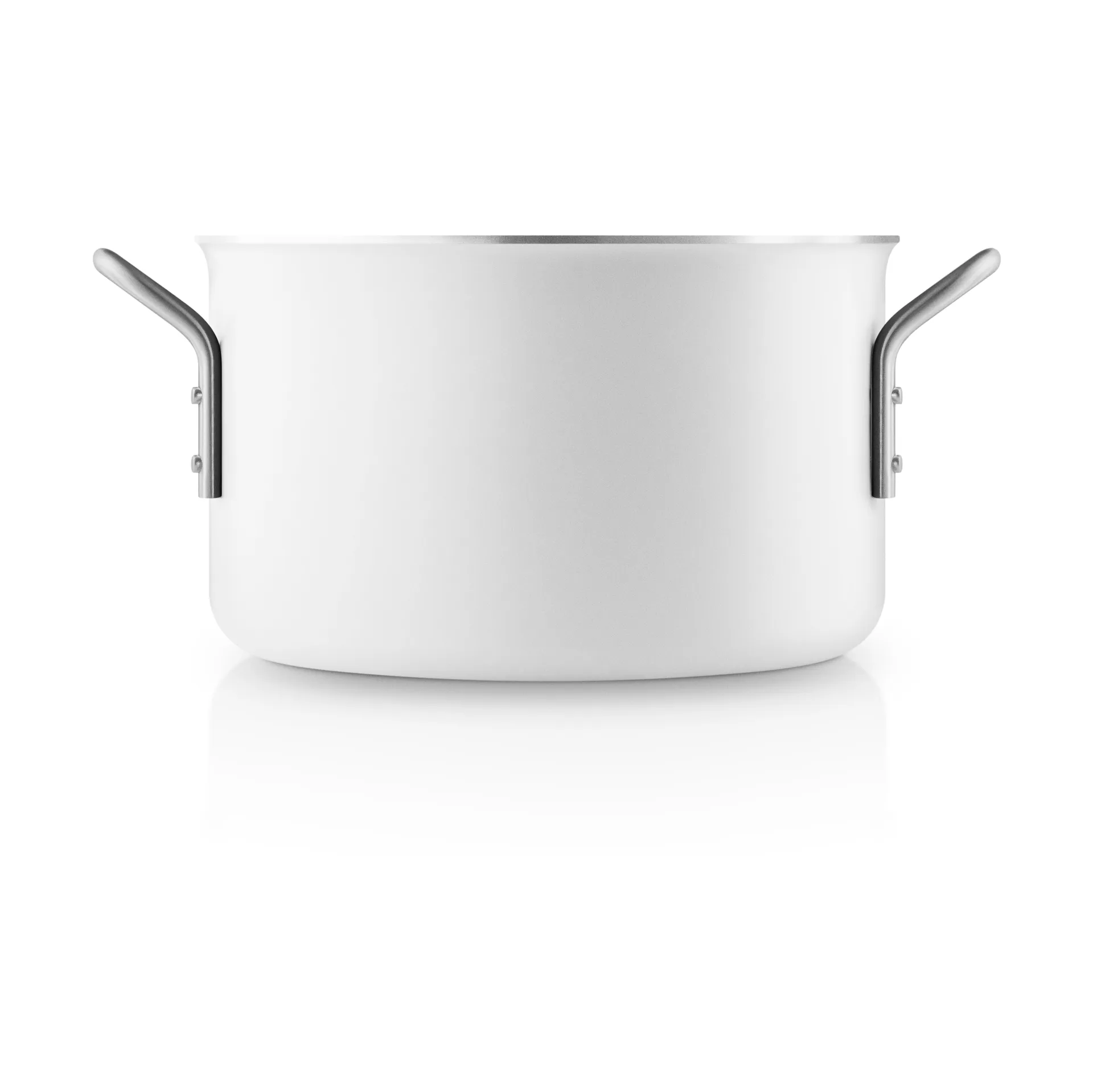 Eva Trio White Line Slip-Let 陶瓷制品 pot, 3.8 L Eva Solo