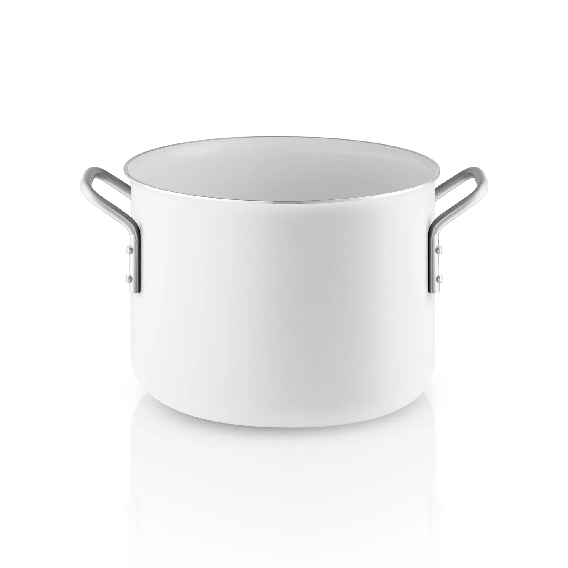 Eva Trio White Line Slip-Let 陶瓷制品 pot, 4.8 L Eva Solo