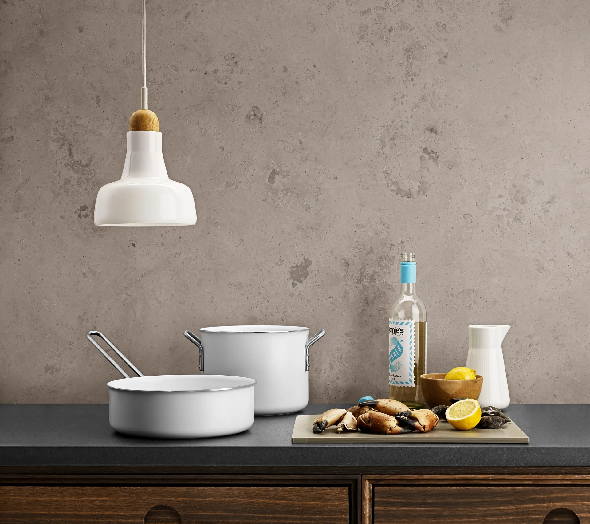 Eva Trio White Line Slip-Let 陶瓷制品 sauté pan, 24 cm Eva Solo