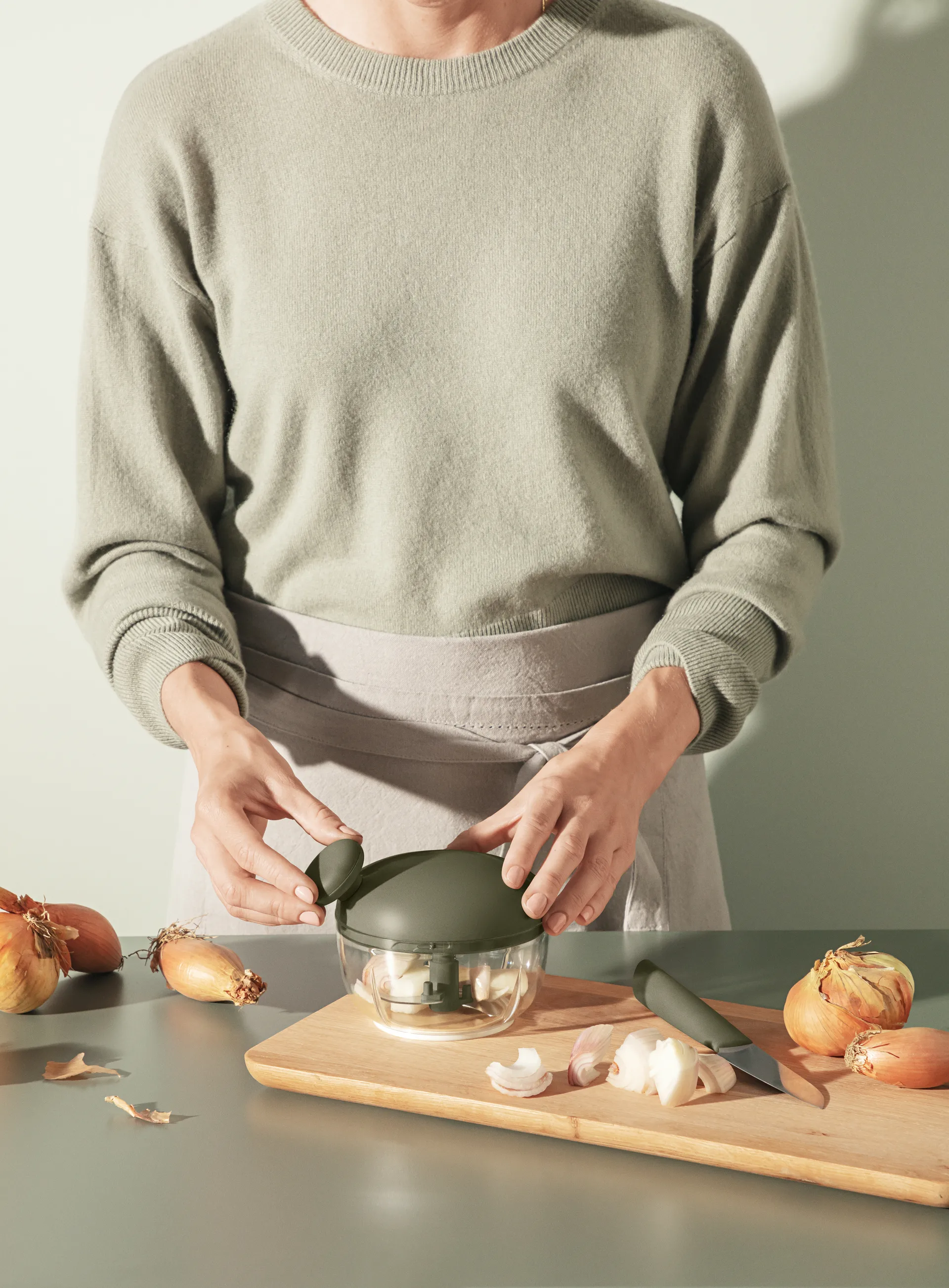 Green Tool mini chopper, 绿色 Eva Solo