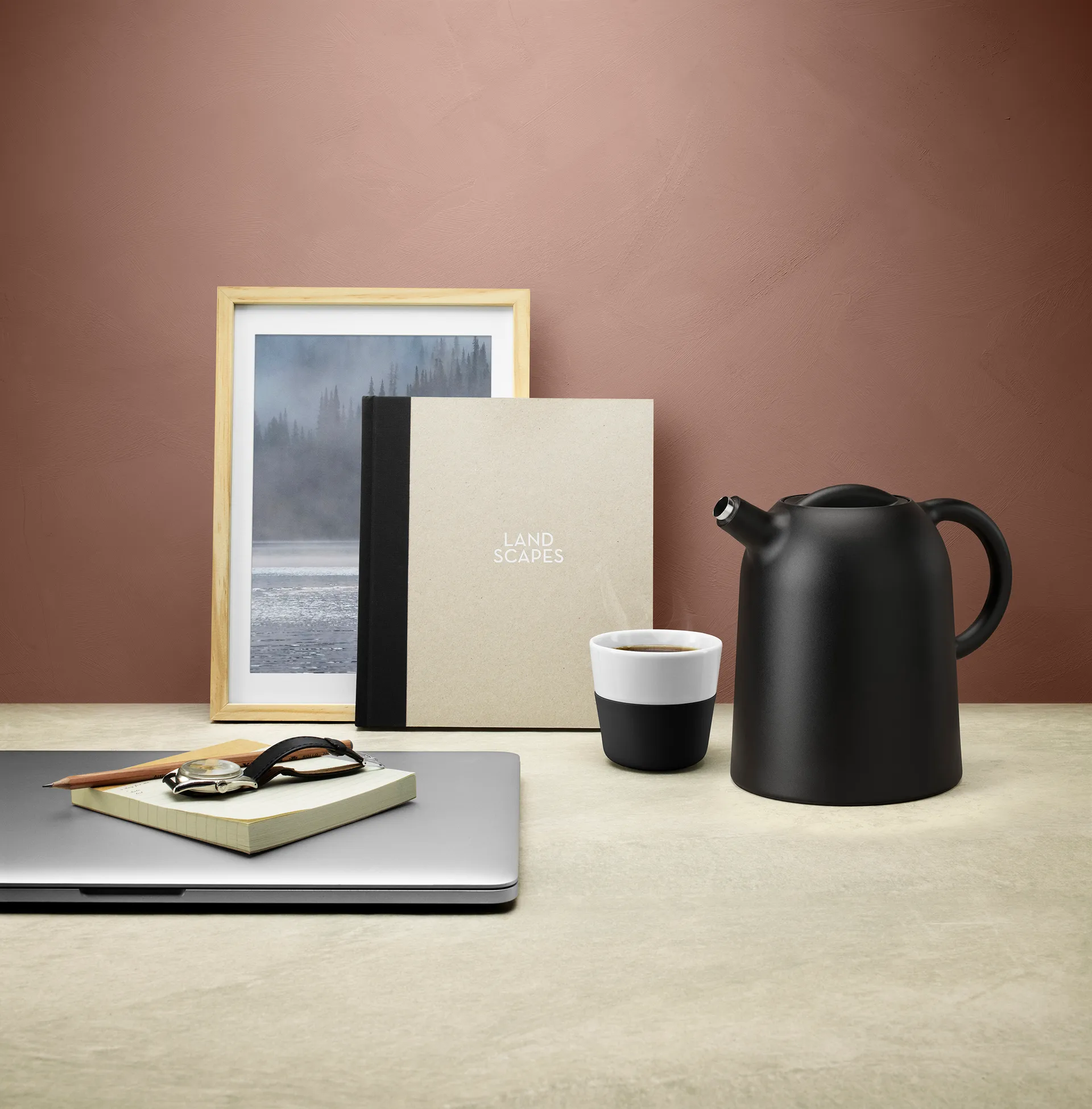 Thimble thermos 1 l, 黑色 Eva Solo