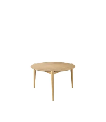 D102 Søs 咖啡桌 Ø70 cm - 自然木色 nature 涂漆的 - FDB Møbler