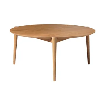 D102 Søs 咖啡桌 Ø85cm - 实木涂油橡木 - FDB Møbler