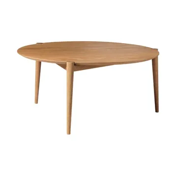 D102 Søs 咖啡桌 Ø85cm - 实木涂油橡木 - FDB Møbler