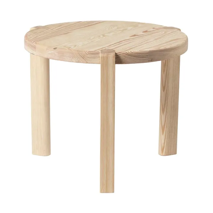 D108 Ragnesminde 咖啡桌 Ø48cm - 未处理松木 - FDB Møbler