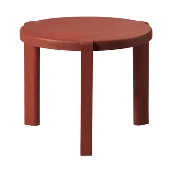 D108 Ragnesminde 咖啡桌 Ø48cm - 胭脂红色 - FDB Møbler