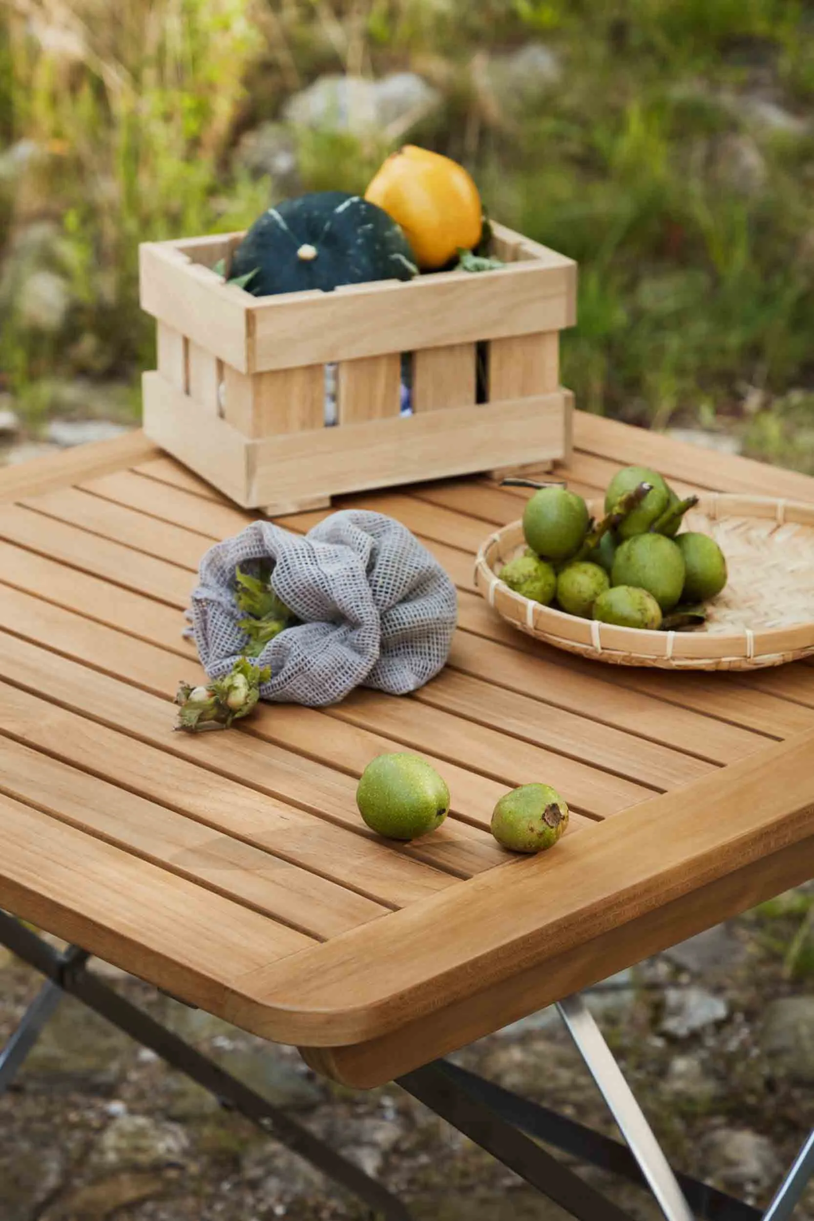 M26 Lilleø balcony 桌子, Teak-不锈钢 FDB Møbler