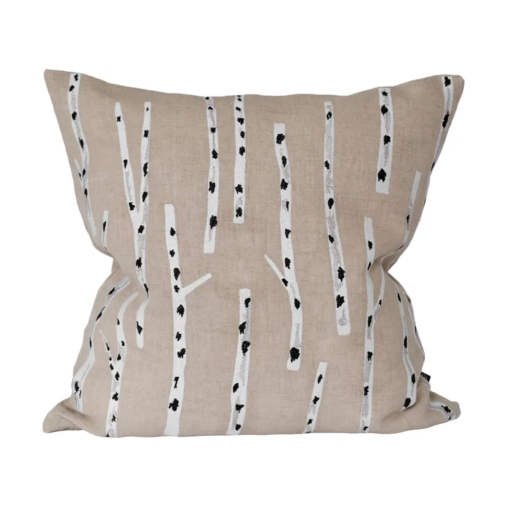 木 靠枕套 48x48 cm - 原色/自然色 - Fine Little Day