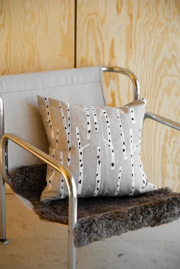 木 靠枕套 48x48 cm - 原色/自然色 - Fine Little Day