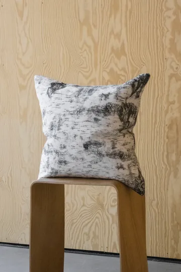 Bark 靠枕套 48x48 cm - 黑色-白色 - Fine Little Day