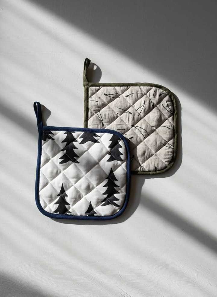 Barr quilted oven mitt 21x21 cm, Natural-黑色 Fine Little Day
