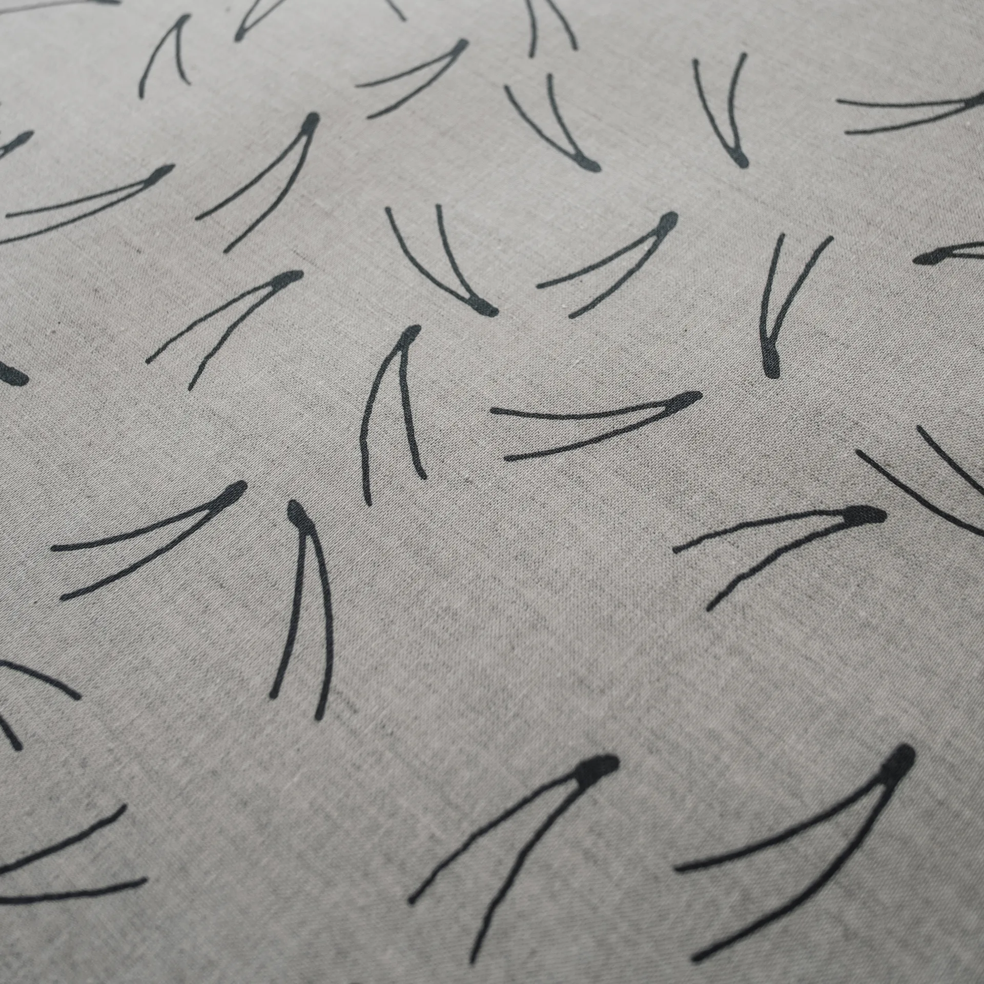 Barr table cloth 137x238 cm, 黑色-nature Fine Little Day