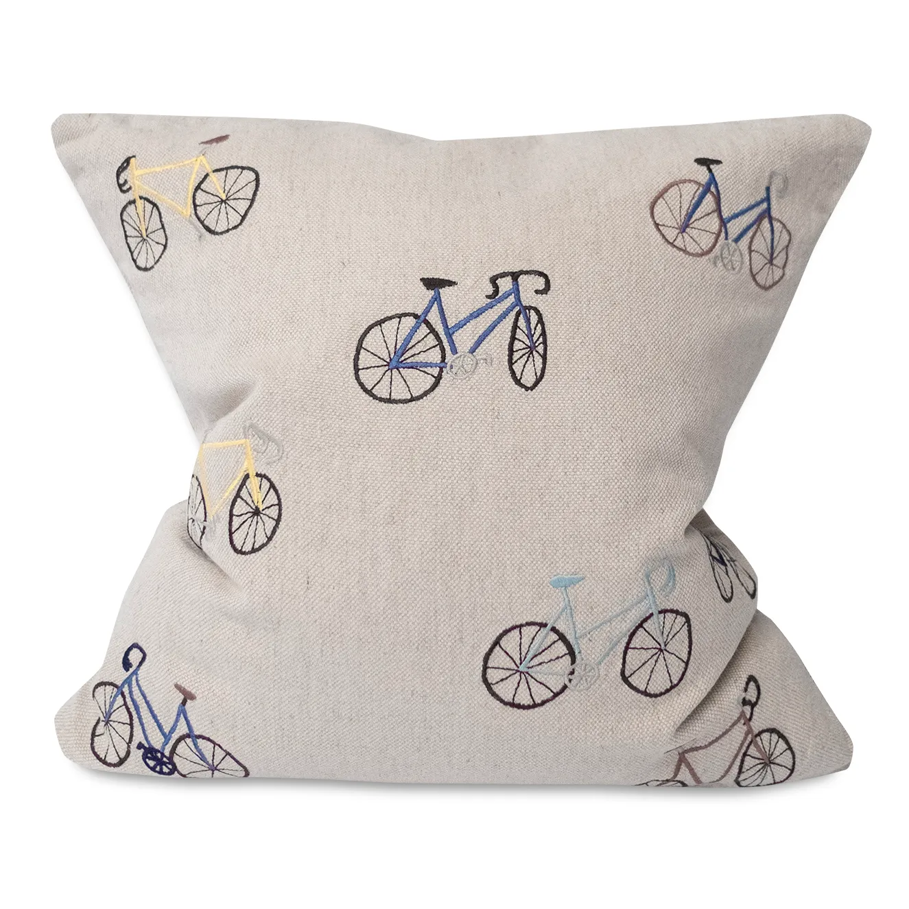 自行车Bicycles靠垫套_48x48cm, 米色 Fine Little Day