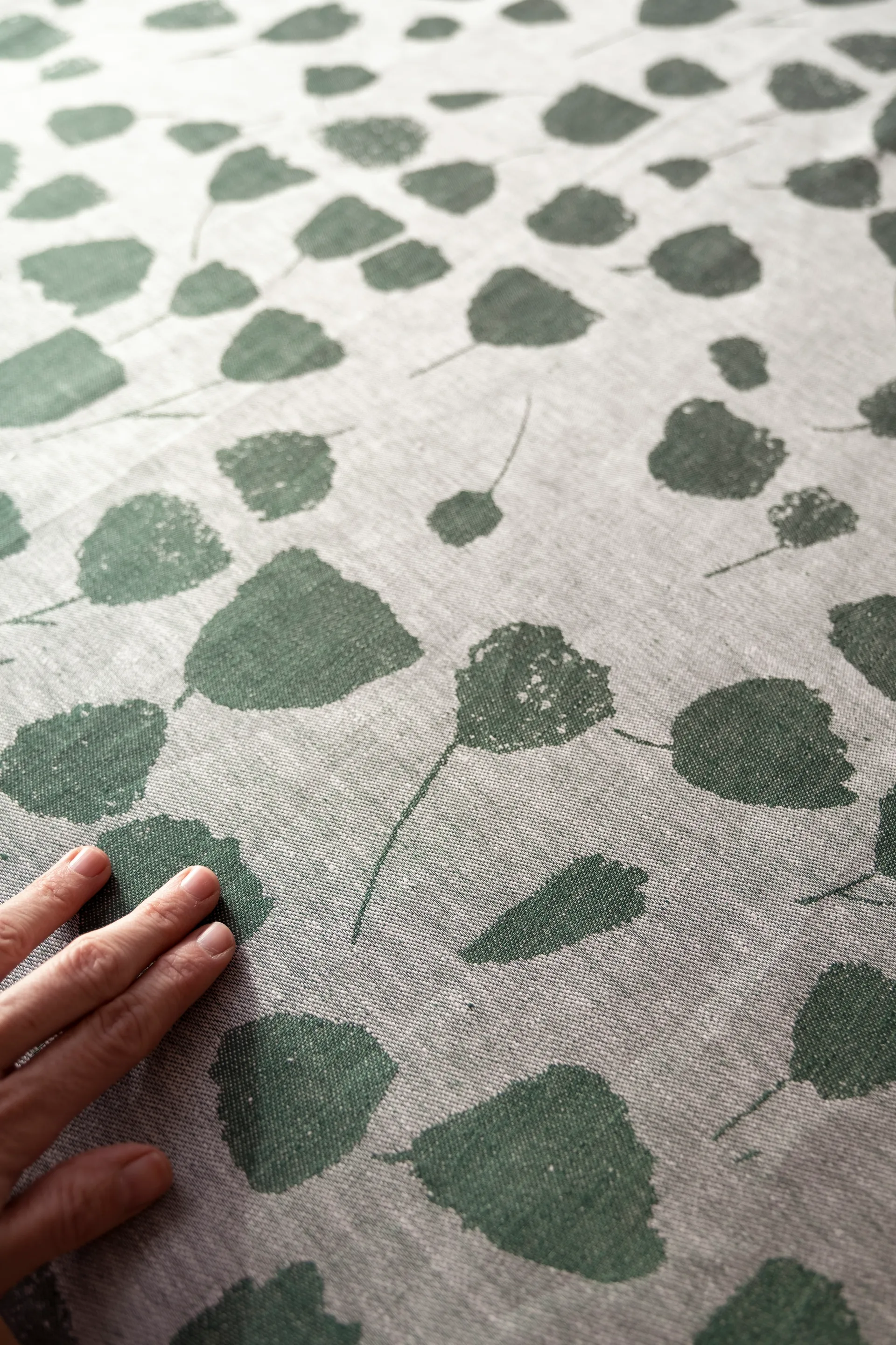 Bouquet fabric, 绿色-off-白色 Fine Little Day