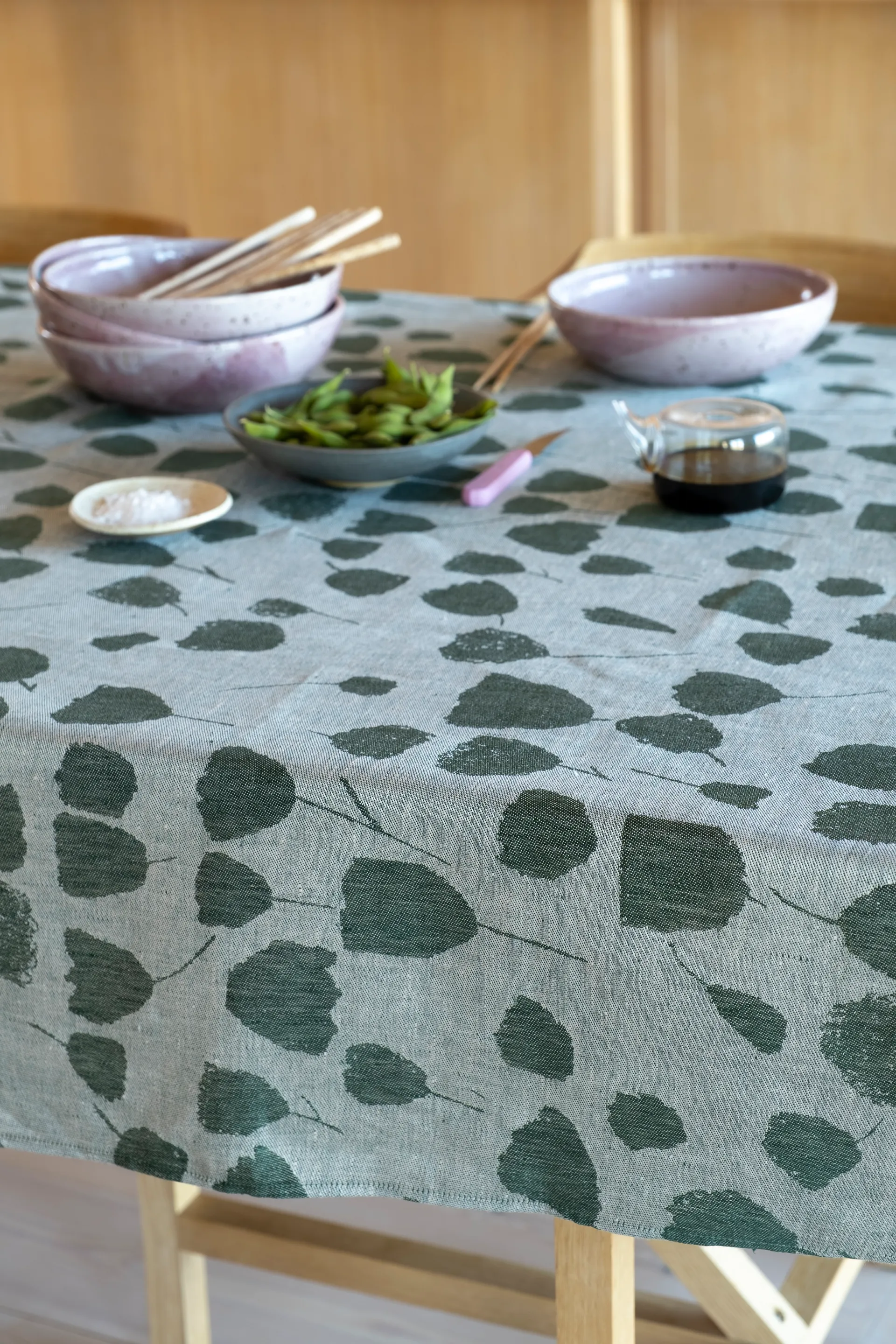 Bouquet table cloth 147x250 cm, 绿色-off-白色 Fine Little Day