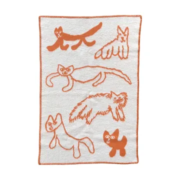 Cats 羊毛盖毯 - 橙色，65x95cm - Fine Little Day