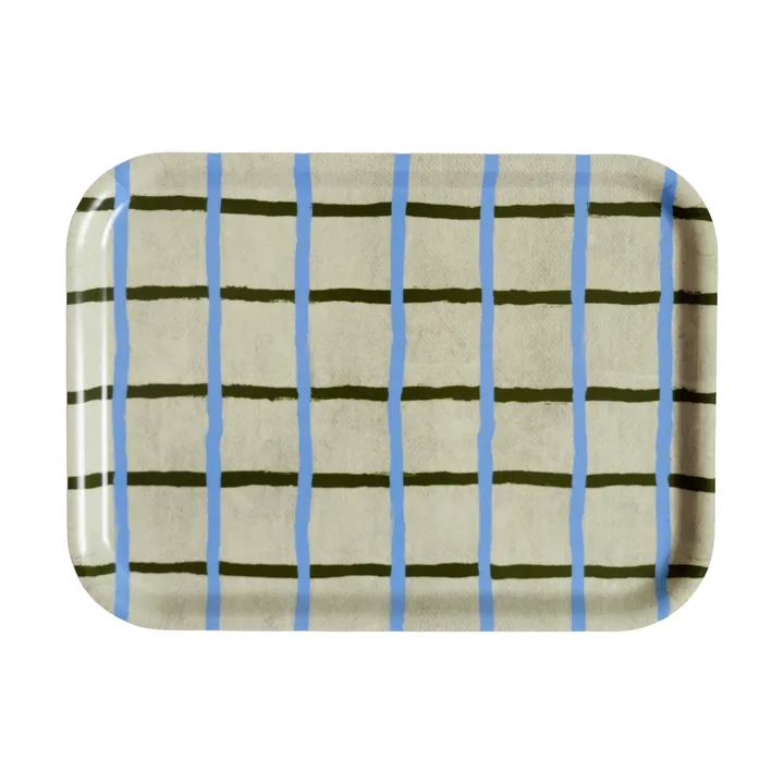 Checkered 托盘 20x27 cm - Pistachio - Fine Little Day