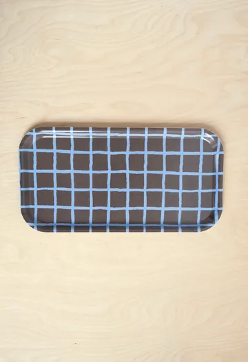 格纹Checkered托盘_22x43cm - 棕色 - Fine Little Day