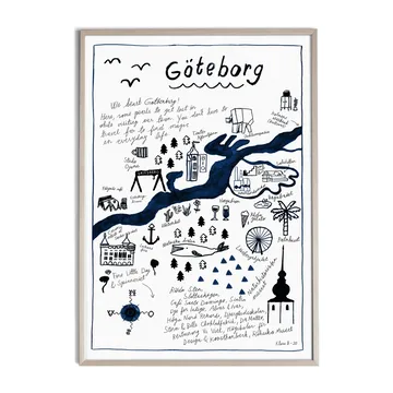 Göteborg 海报 - 50x70cm - Fine Little Day