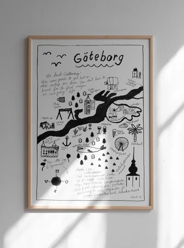 Göteborg 海报 - 50x70cm - Fine Little Day