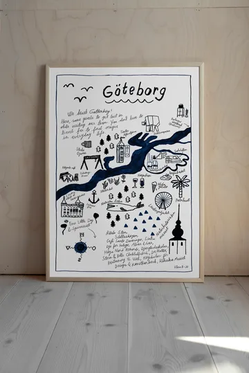 Göteborg 海报 - 50x70cm - Fine Little Day