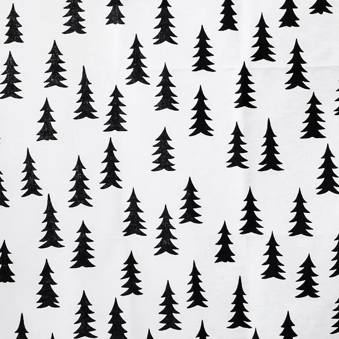 Gran 纺织品 (fabric), 白色-黑色 Fine Little Day