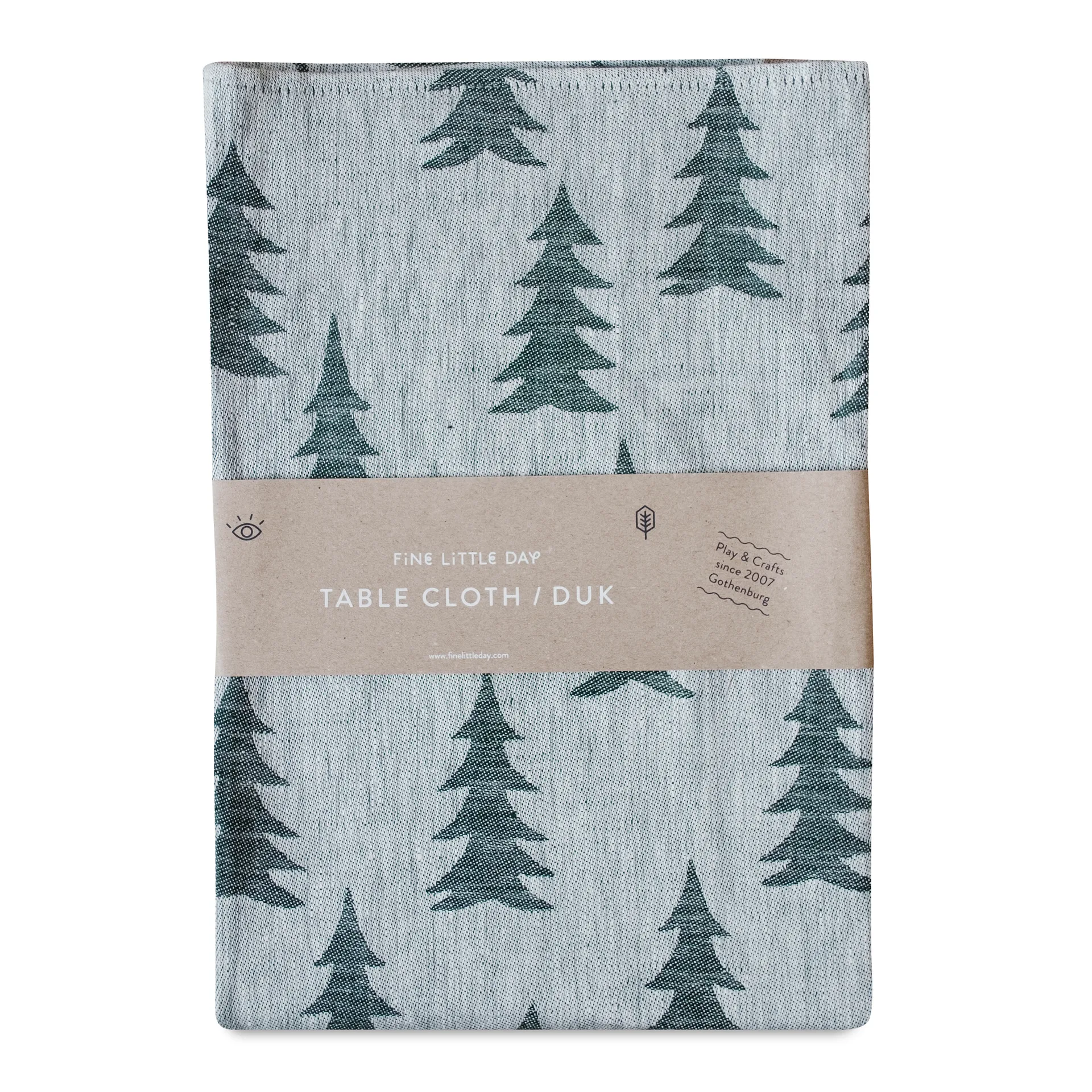 Gran jacquard-woven 桌子 cloth 147x250 cm, 绿色-灰色 Fine Little Day