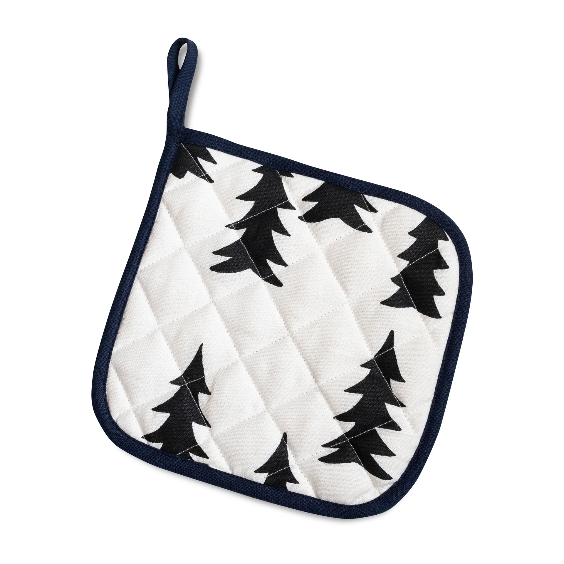 Gran quilted oven mitt 21x21 cm, 白色-黑色 Fine Little Day