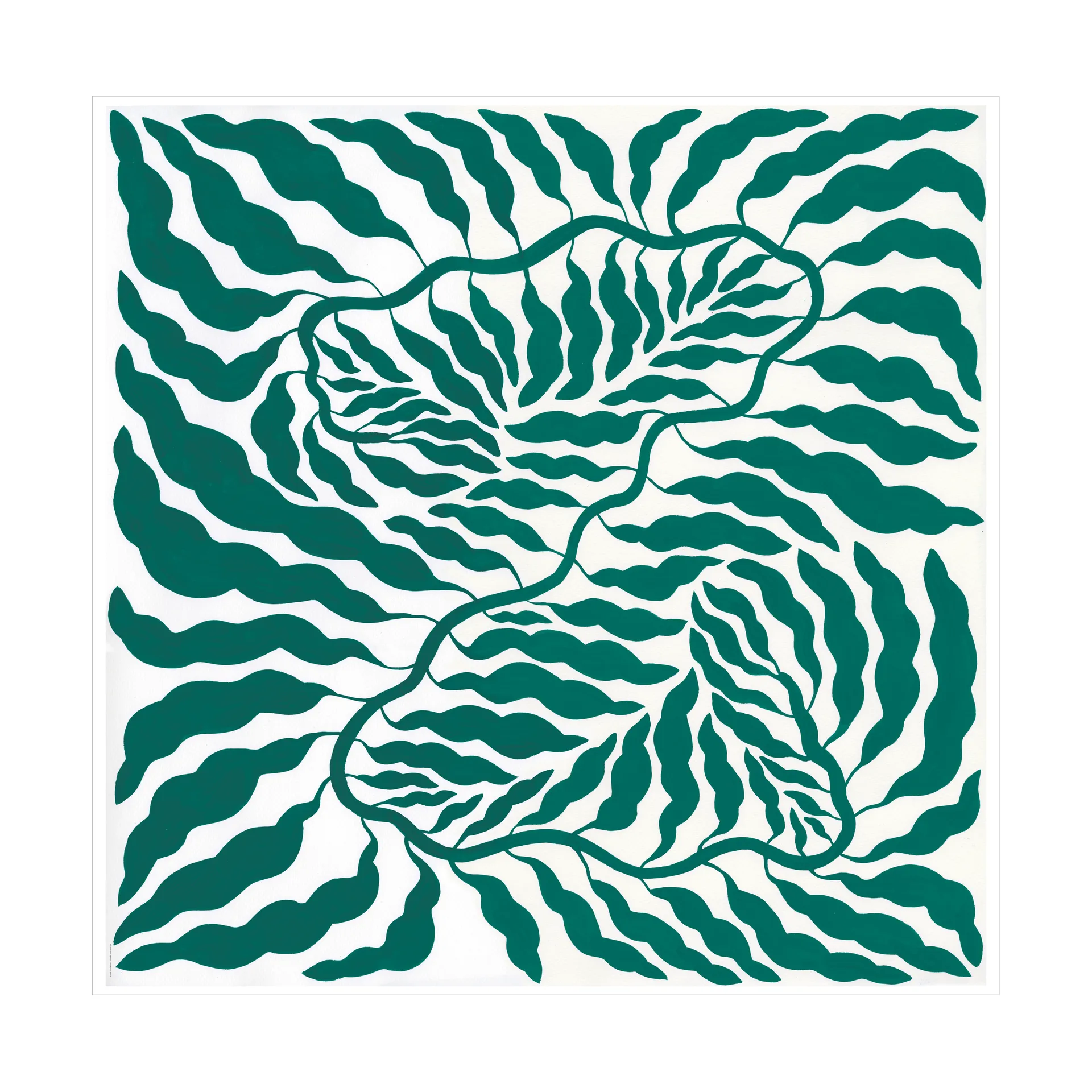 绿色Green海报, 70x70cm Fine Little Day