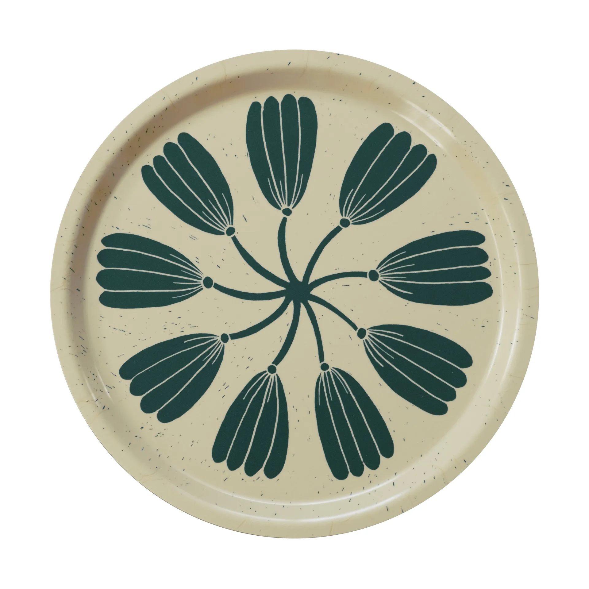 Krans 托盘 Ø31 cm, 黄色-绿色 Fine Little Day