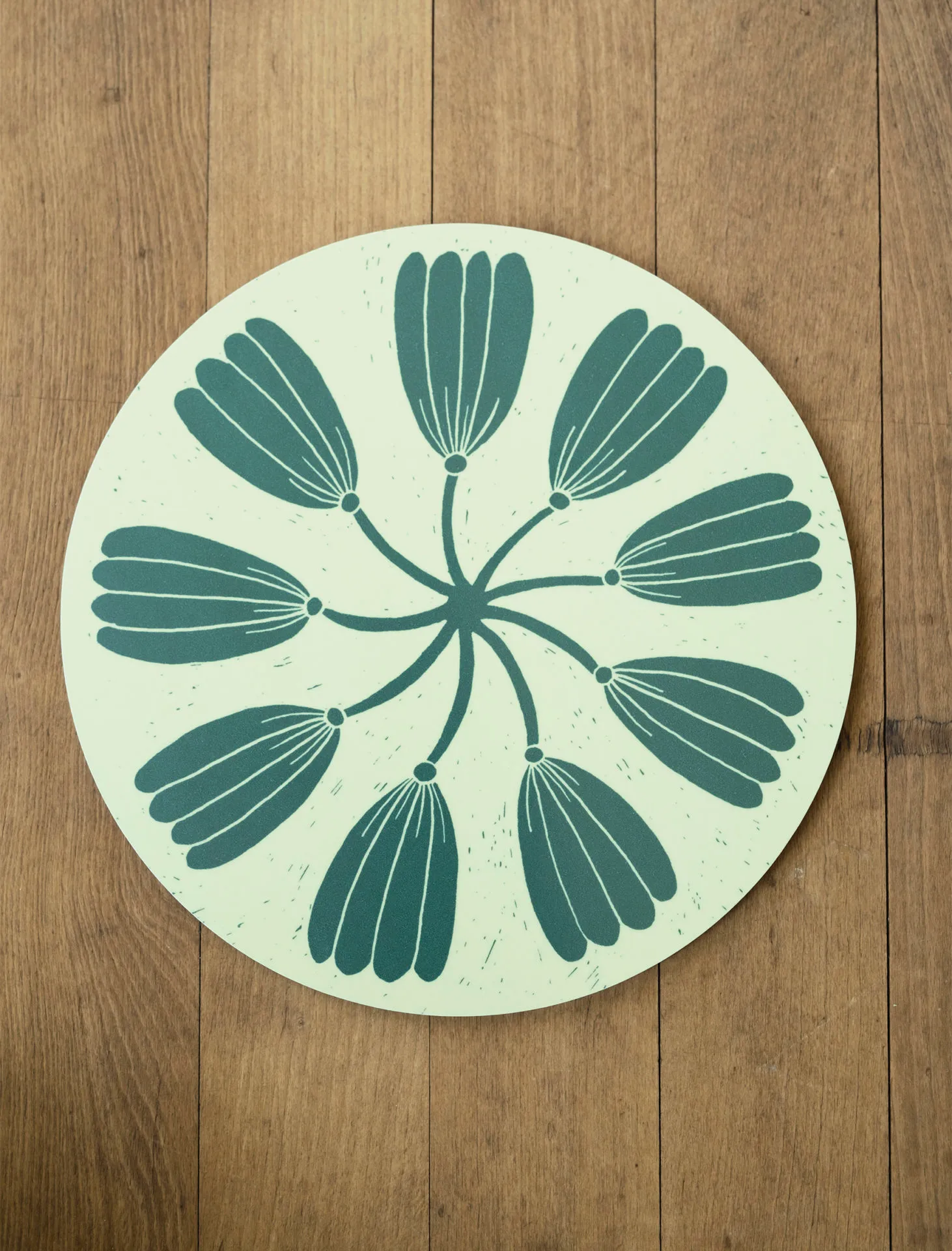 Krans花环图案锅垫隔热垫Ø21cm, 绿色 Fine Little Day