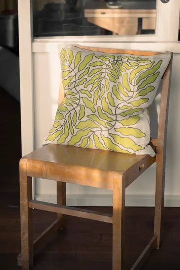 Leaves 靠枕套 embroidered 48x48 cm - 绿色-nature - Fine Little Day