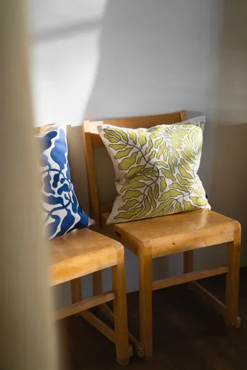 Leaves 靠枕套 embroidered 48x48 cm - 绿色-nature - Fine Little Day