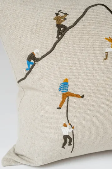 登山者Mountain climbers枕套_48x48cm - 自然色 - Fine Little Day