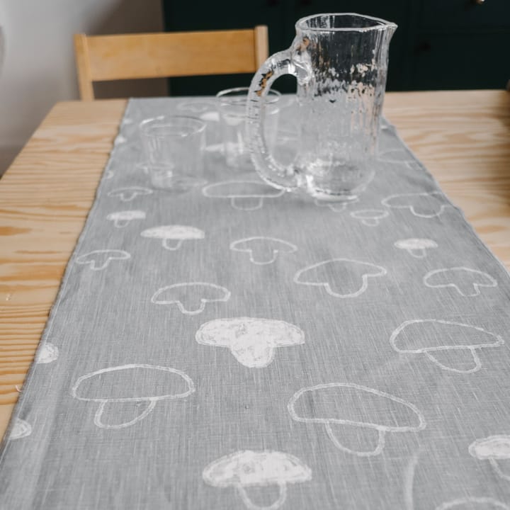 Mushroom 桌子runner linen, 灰色 Fine Little Day