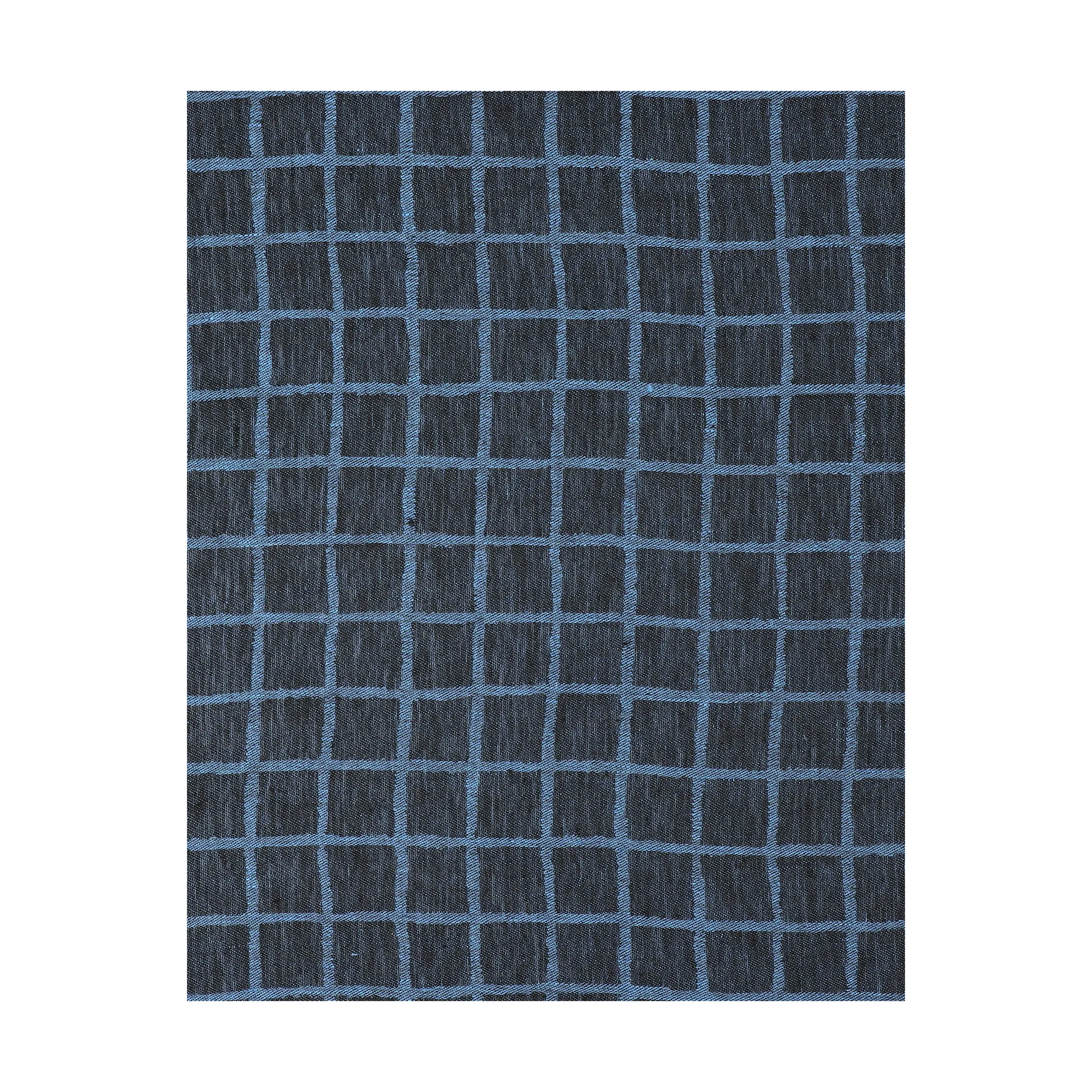 Rutig jacquard-woven 桌布 147x147 cm, Blue-black Fine Little Day