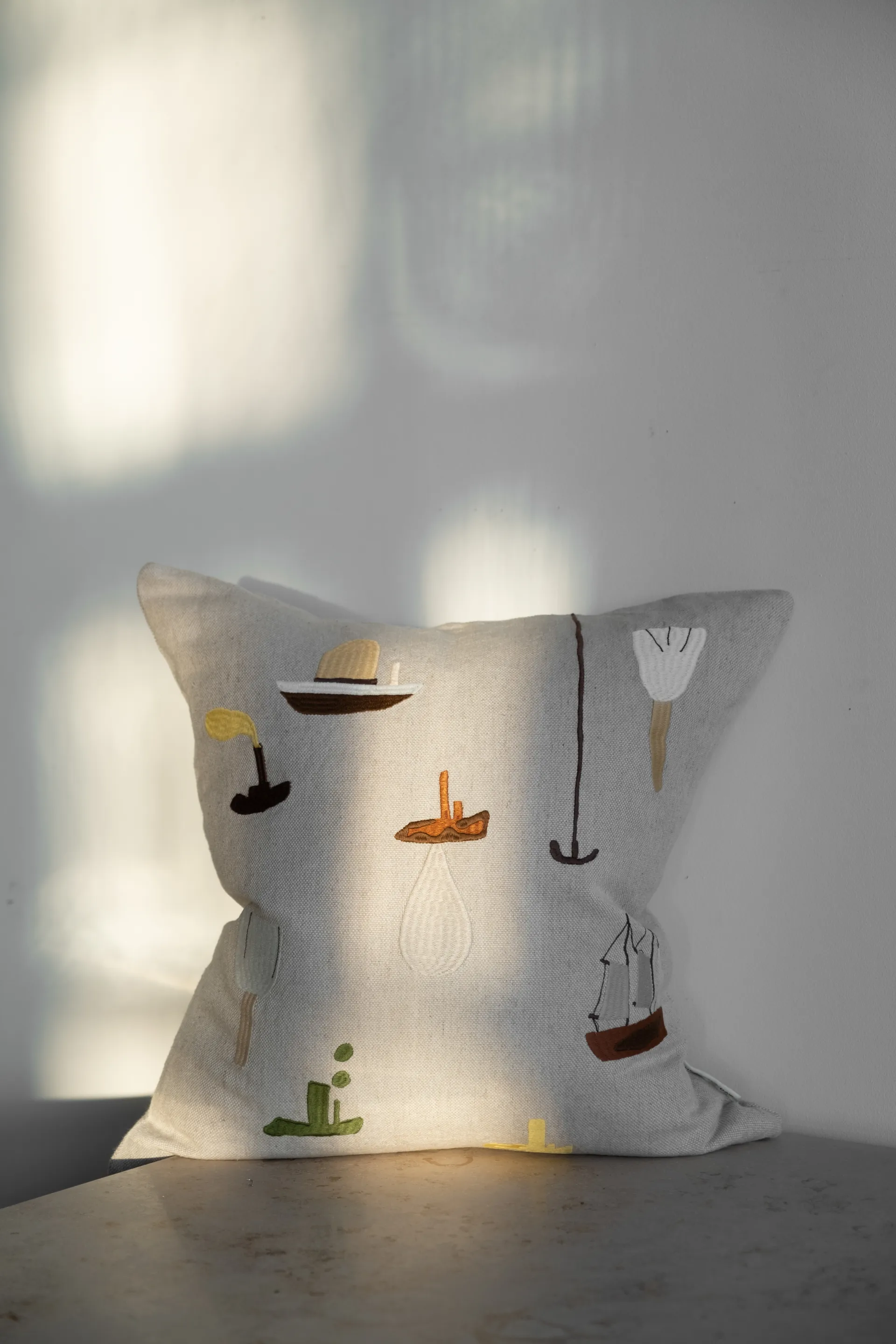 随我启航Sail With Me靠垫套_48x48cm, 灰色 Fine Little Day