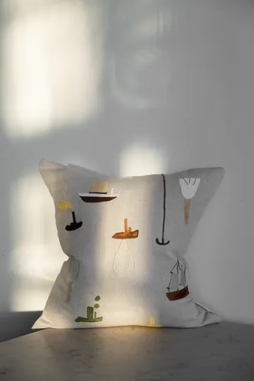 随我启航Sail With Me靠垫套_48x48cm - 灰色 - Fine Little Day