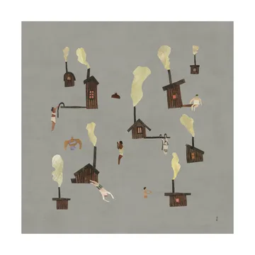 Sauna 海报 - 50x50cm - Fine Little Day