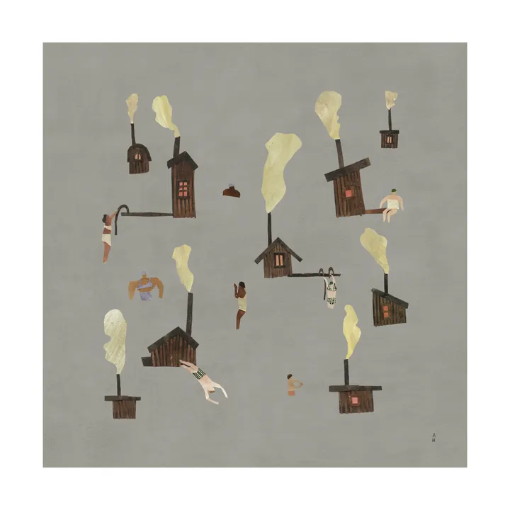Sauna 海报 - 50x50cm - Fine Little Day