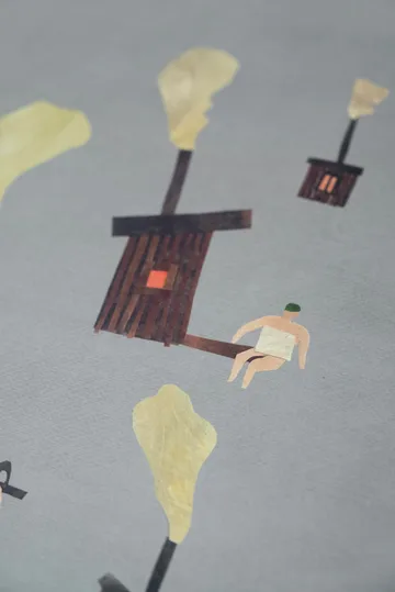 Sauna 海报 - 50x50cm - Fine Little Day