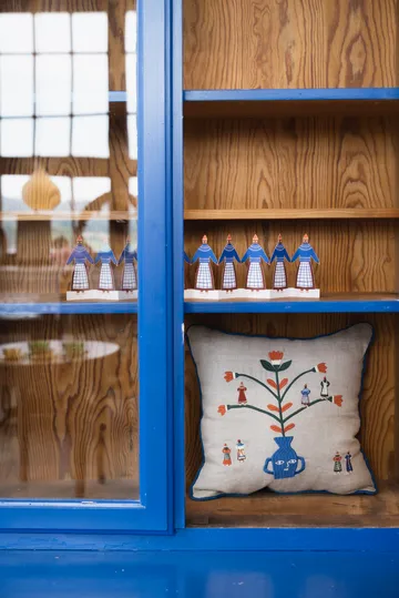 Seasonal 枕头套 38x38 cm - 原色/自然色-蓝色 - Fine Little Day