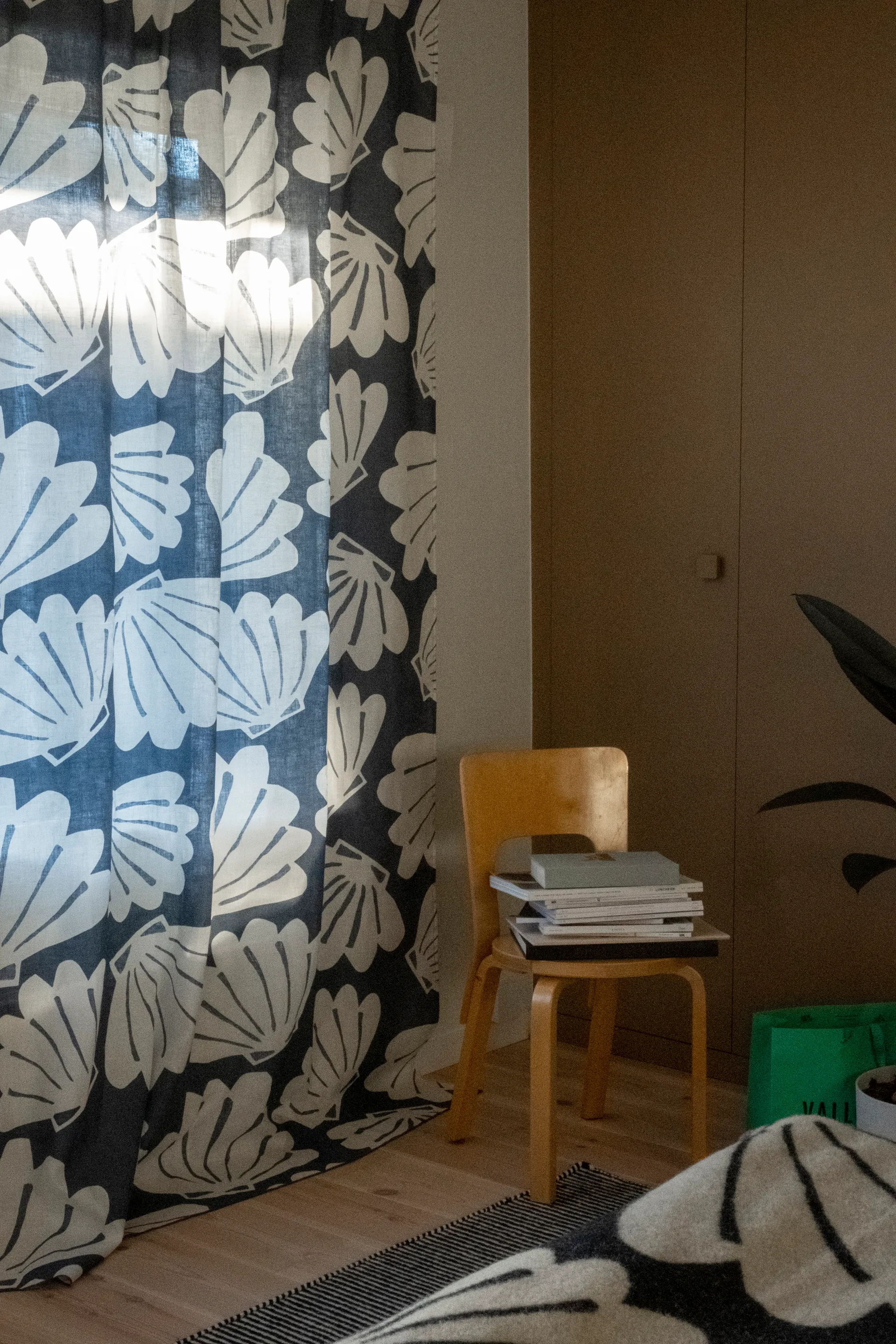 Shell 窗帘 long 145x250, Blue Fine Little Day