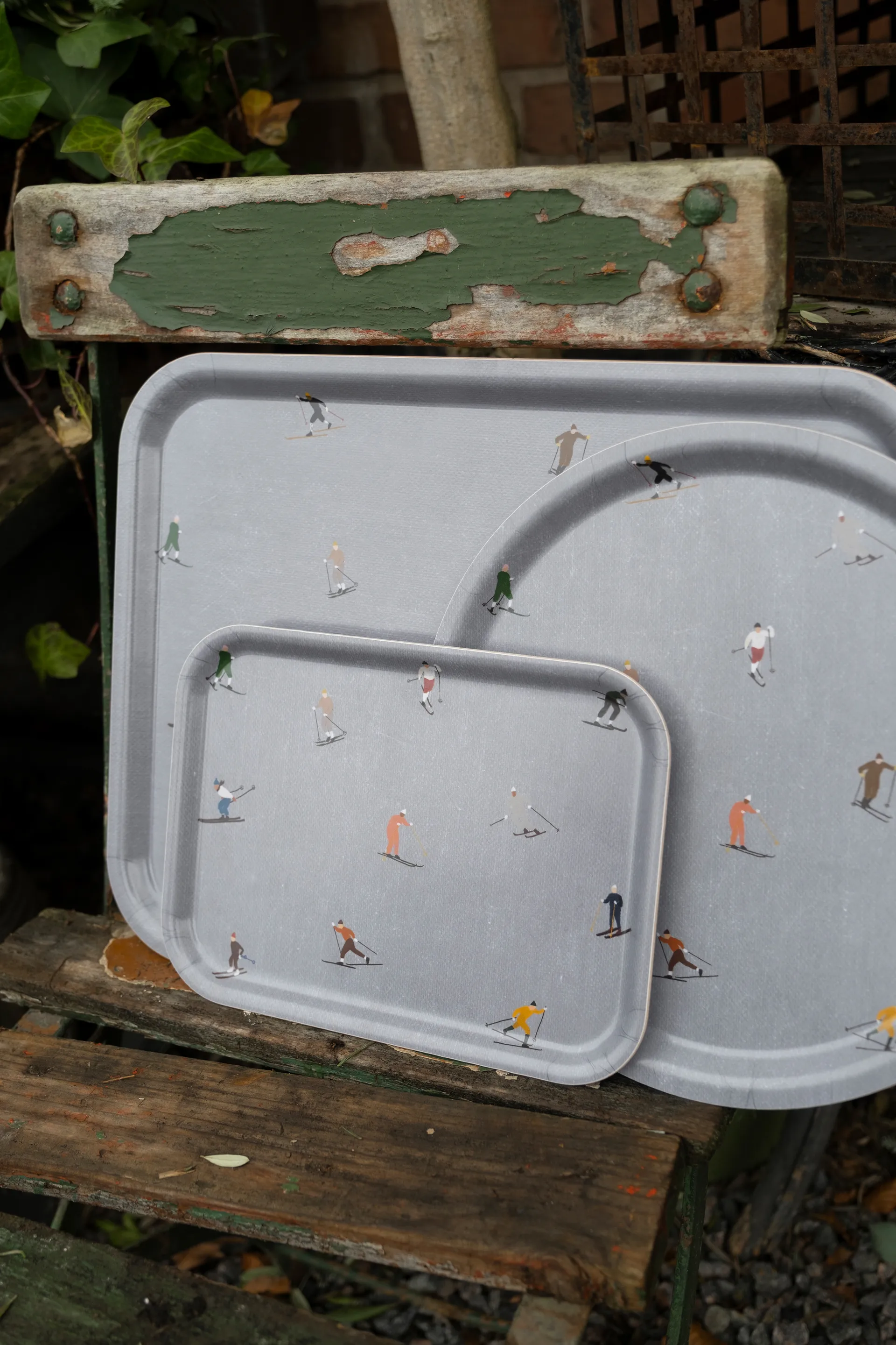Skiers tray 20x27 cm, 灰色 Fine Little Day