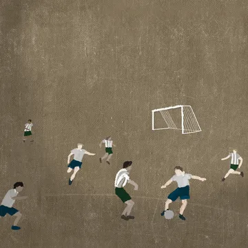 Soccer 海报 50x70 cm - 棕色 - Fine Little Day