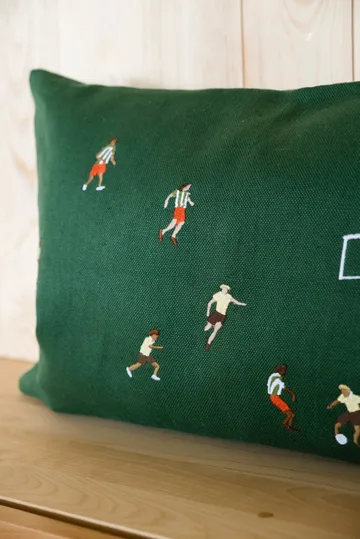 足球Soccer footboll枕套_58x38cm - 绿色 - Fine Little Day