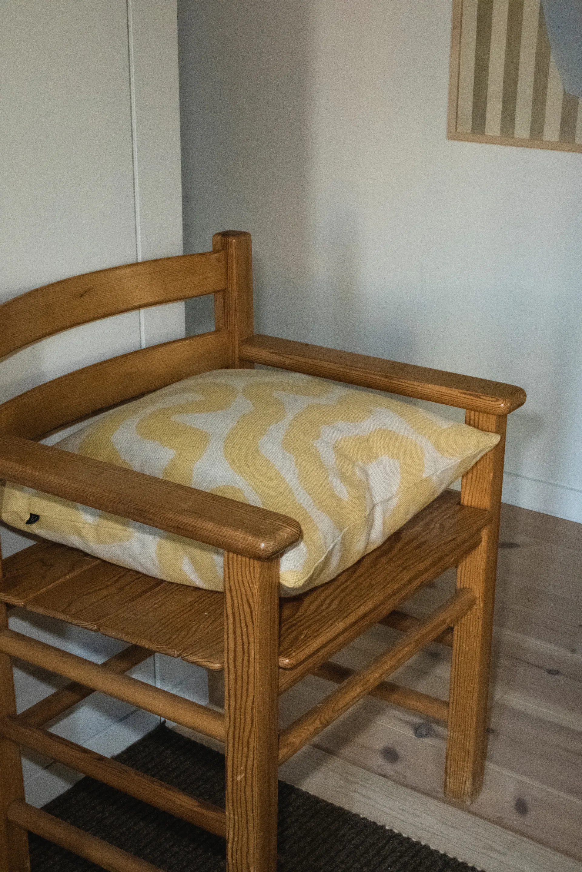 Spår 枕头套 48x48 cm, 黄色 Fine Little Day