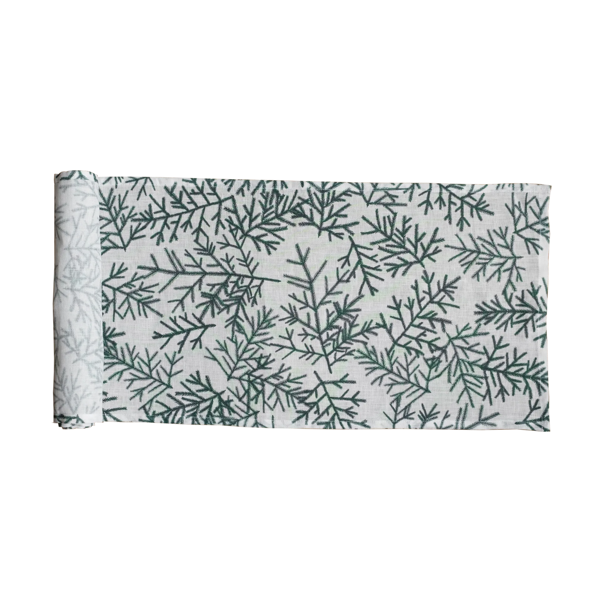 Spruce tree 桌旗, White-green Fine Little Day